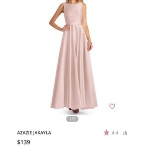 Azazie Dusty Rose Jakayla Bridesmaid Dress Size 8